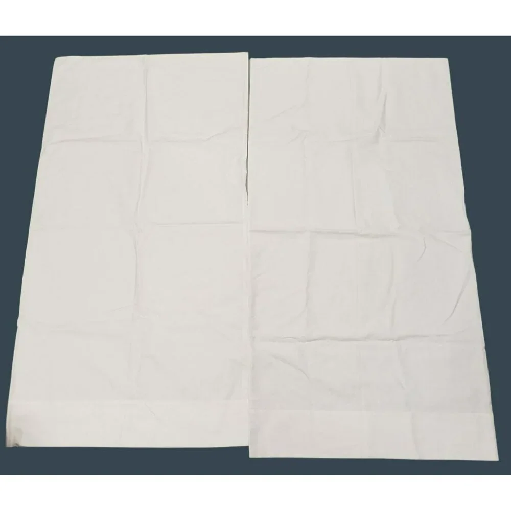 Pair of Vintage King Pillowcases, Monogramed RHL White on White, No tags 20